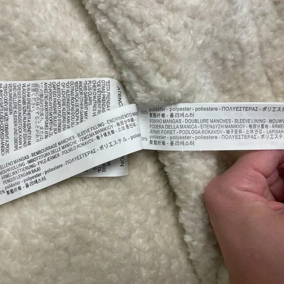 NWT Zara Woman Suede + Faux Shearling Bomber - Picture 9 of 9